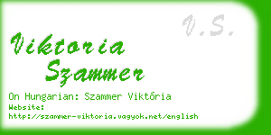 viktoria szammer business card