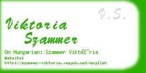 viktoria szammer business card